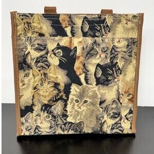 BNWOT Signare Tapestry Shopping Bag For Woman in Cat Pet Design